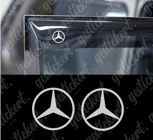 1 Set Mercedes-Benz Aufkleber gebogen für Bremssattel – gestickert