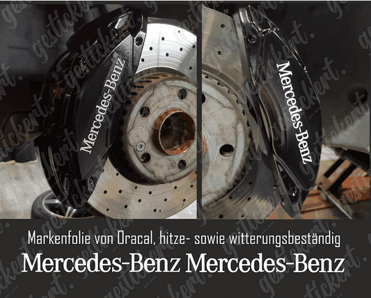 Mercedes Benz Windschutzscheibe Frontscheibe Aufkleber Tuning Auto C63 A45  - Bremssattel-Aufkleber