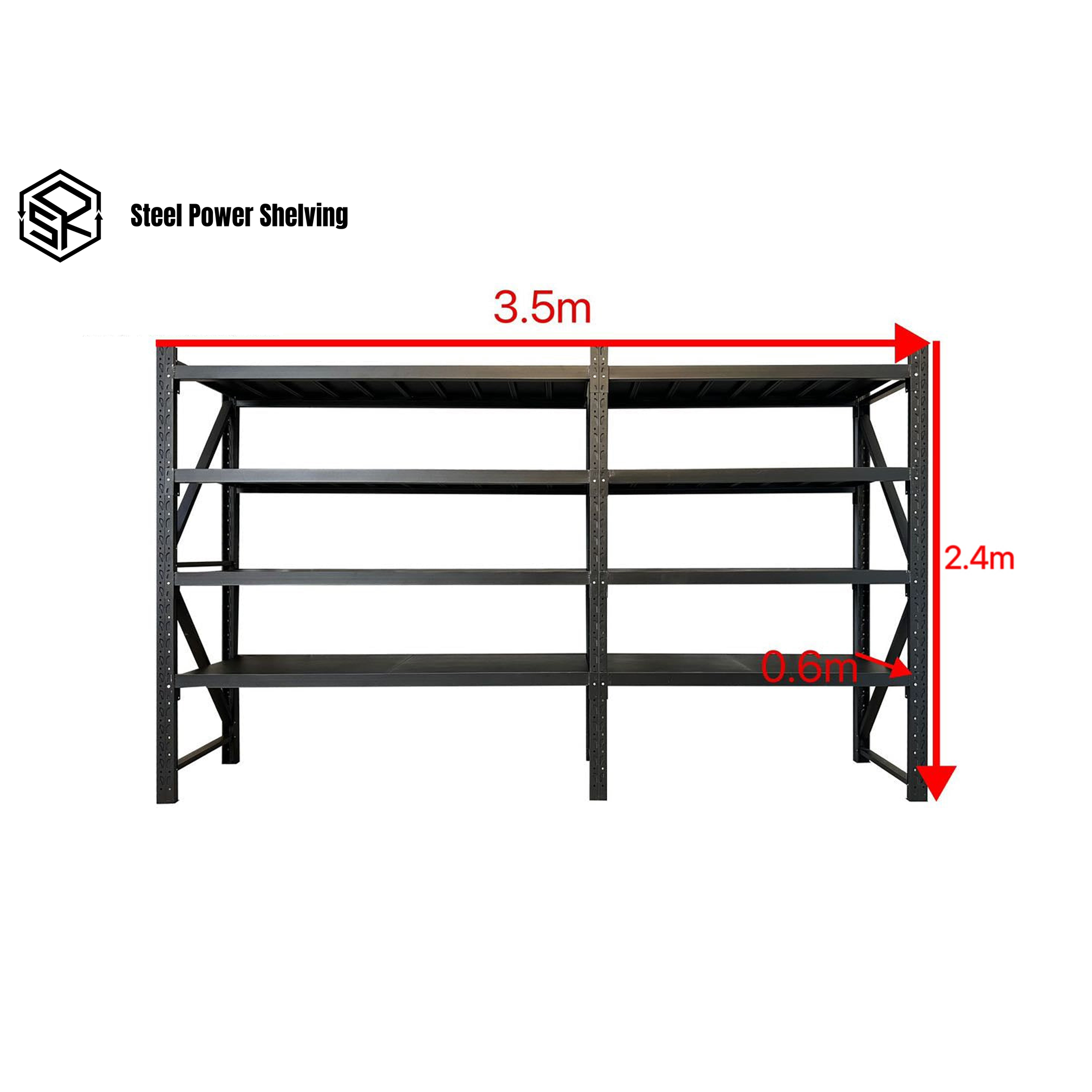 Picture of Shelf 2.4m(H)x3.5m(L)x0.6m(D)2400kg Longspan Shelving