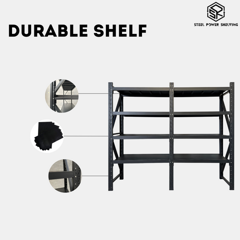 1.SteelPowerShelving Heavy Duty Storage Shelves 2500kg