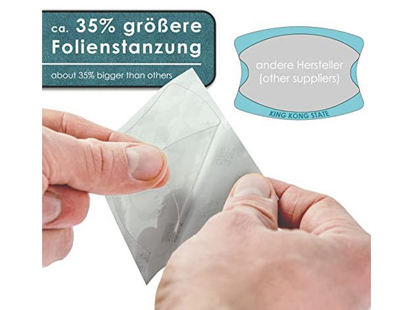 Kunststoff-Rakel 2er Pack  hochwertige Folienrakel mit Filzkante 10 x