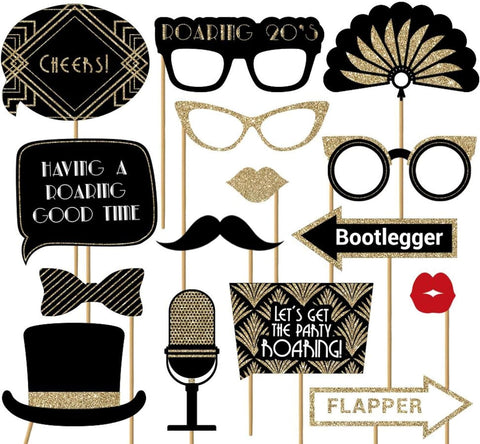 Fully Assembled Roaring 20s Photo Booth Props