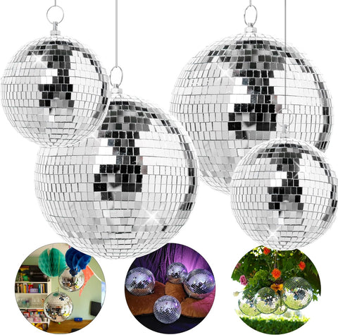 Pack of 4 Large Disco Balls
