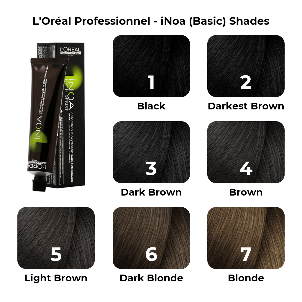 LOreal INOA Hair Color Swatch Book New Full  Hair color swatches Hair  color chart Hair color