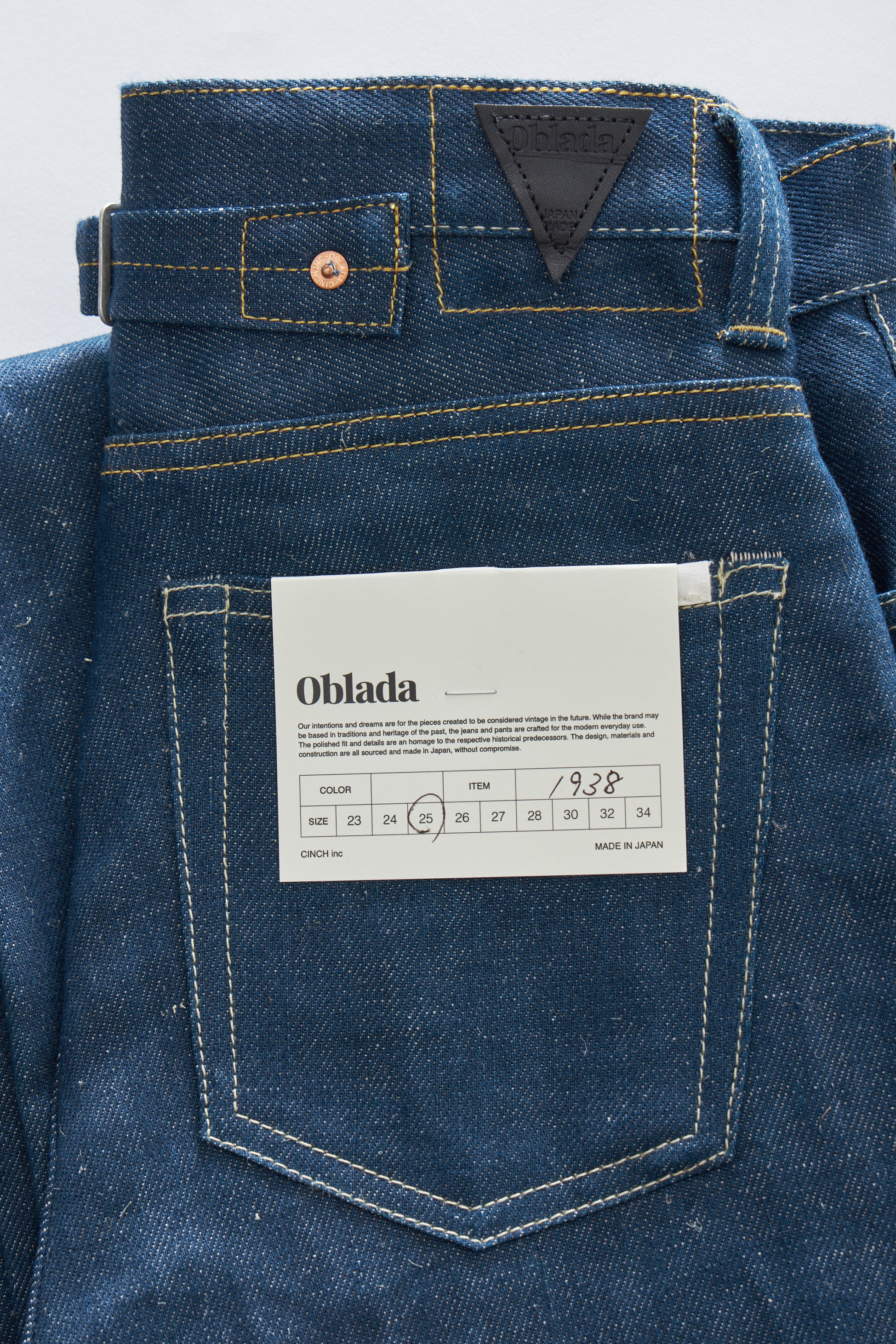 m.u × Oblada 1938 denim pants japoness 出産祝い www.shelburnefalls.com