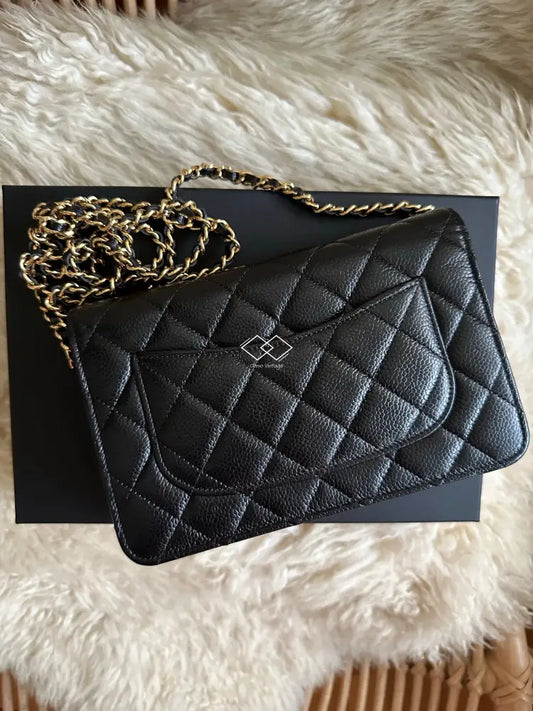 Chanel Wallet On Chain Black Caviar in Silver Hardware, Luxury, Bags &  Wallets on Carousell