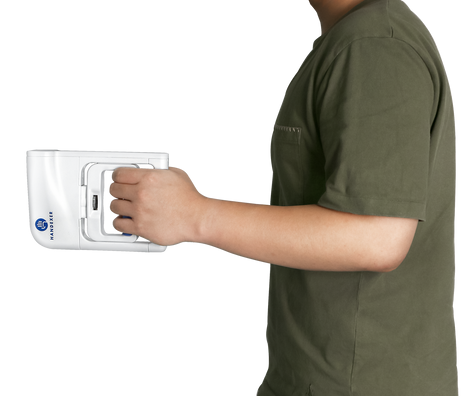 Measuring grip strength with digital hand dynamometer
