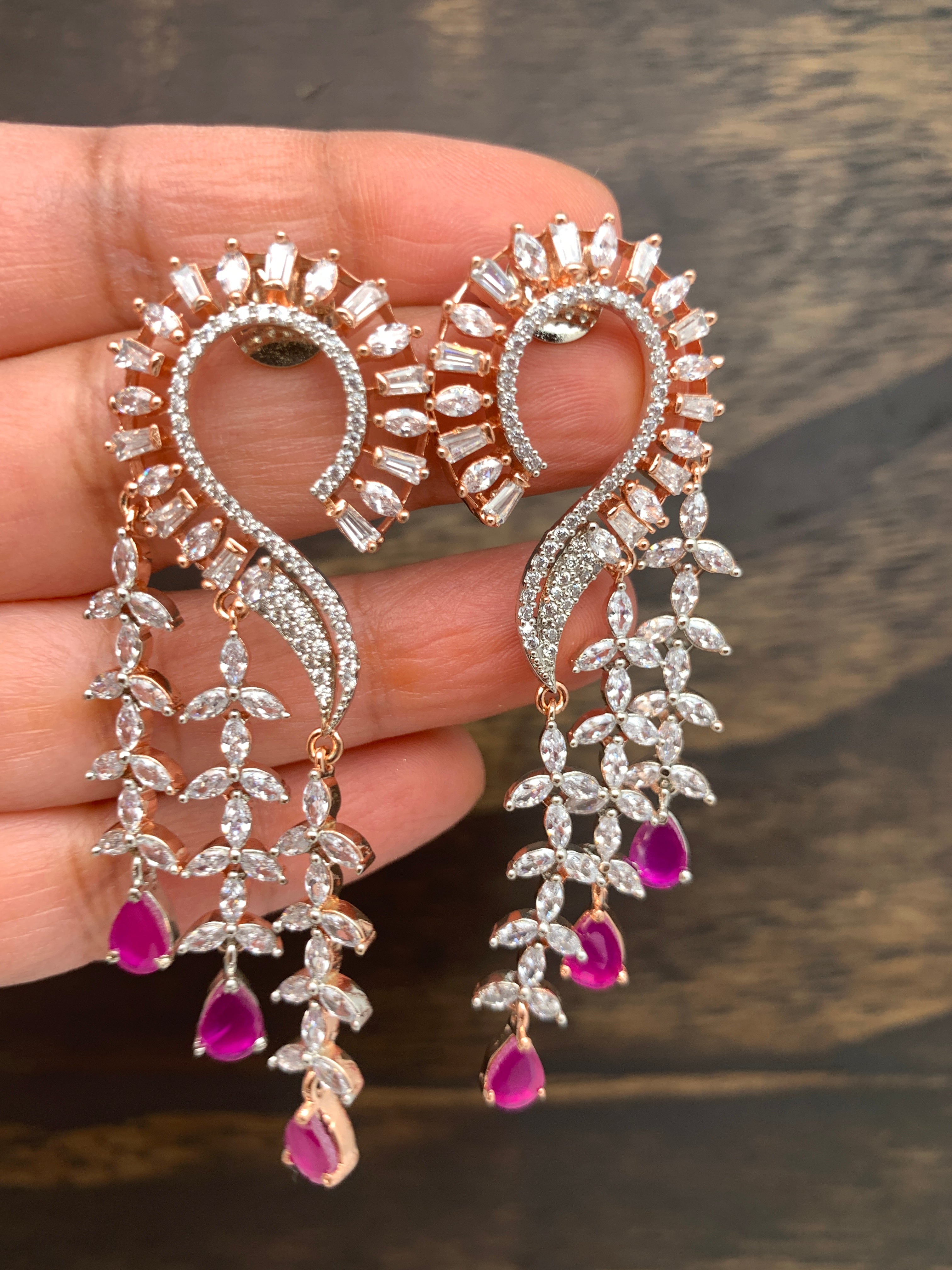 Buy American Diamond Earrings | AD Earrings Design 20 – Nithilah