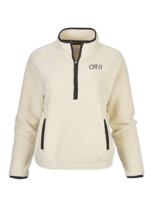 Cream Fleece Half Zip – Olympia & Olive