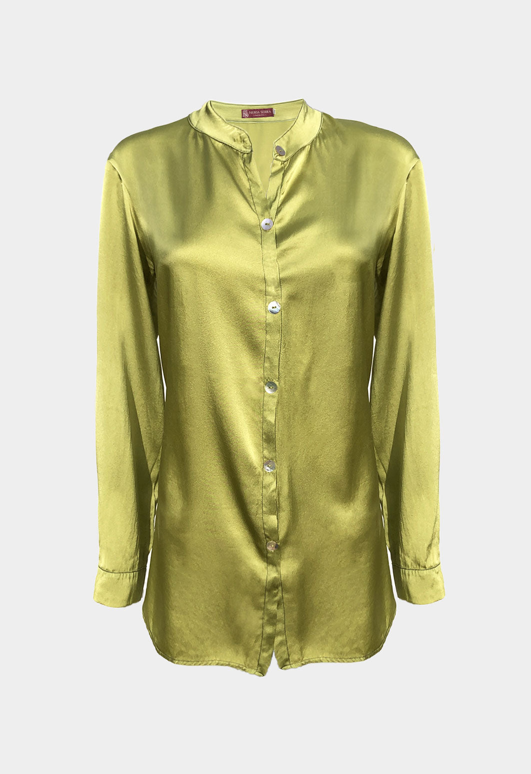 Contratista diario Cancelar ▷ Blusa de Seda verde pistacho | Camisa mujer estilosa y actual sostenible  – NuriaSerraBarcelona