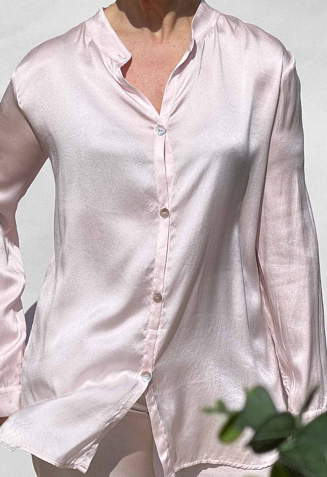 Estresante amortiguar Comparar ▷ Blusa Rosa Palo de seda | NSB Shop | Tienda online moda sostenible –  NuriaSerraBarcelona