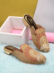Pelle Albero Antic Mule Sandal For Women
