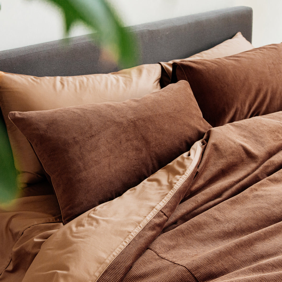 Darcy Corduroy - Terracotta Duvet Cover