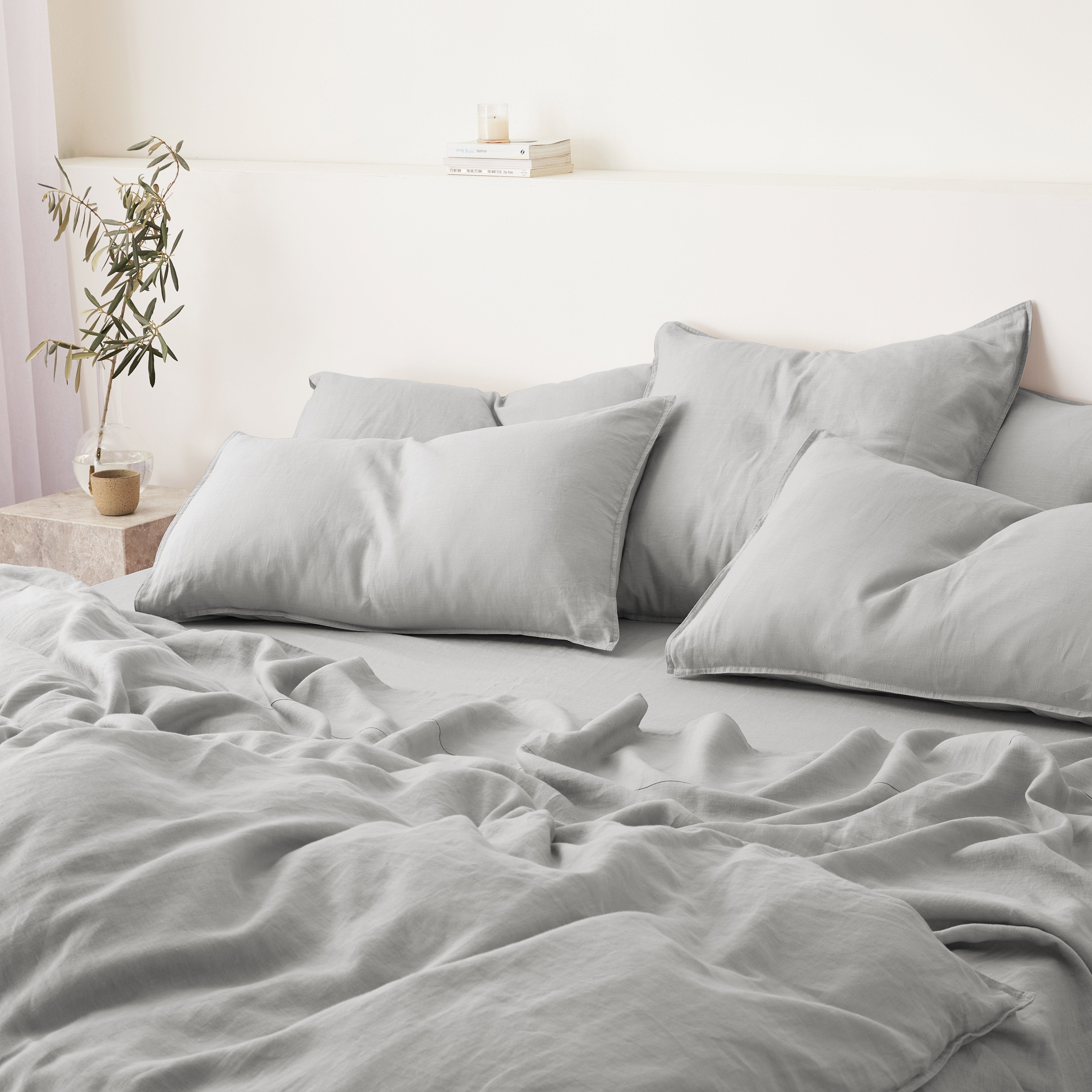 Linen Flat Sheet White