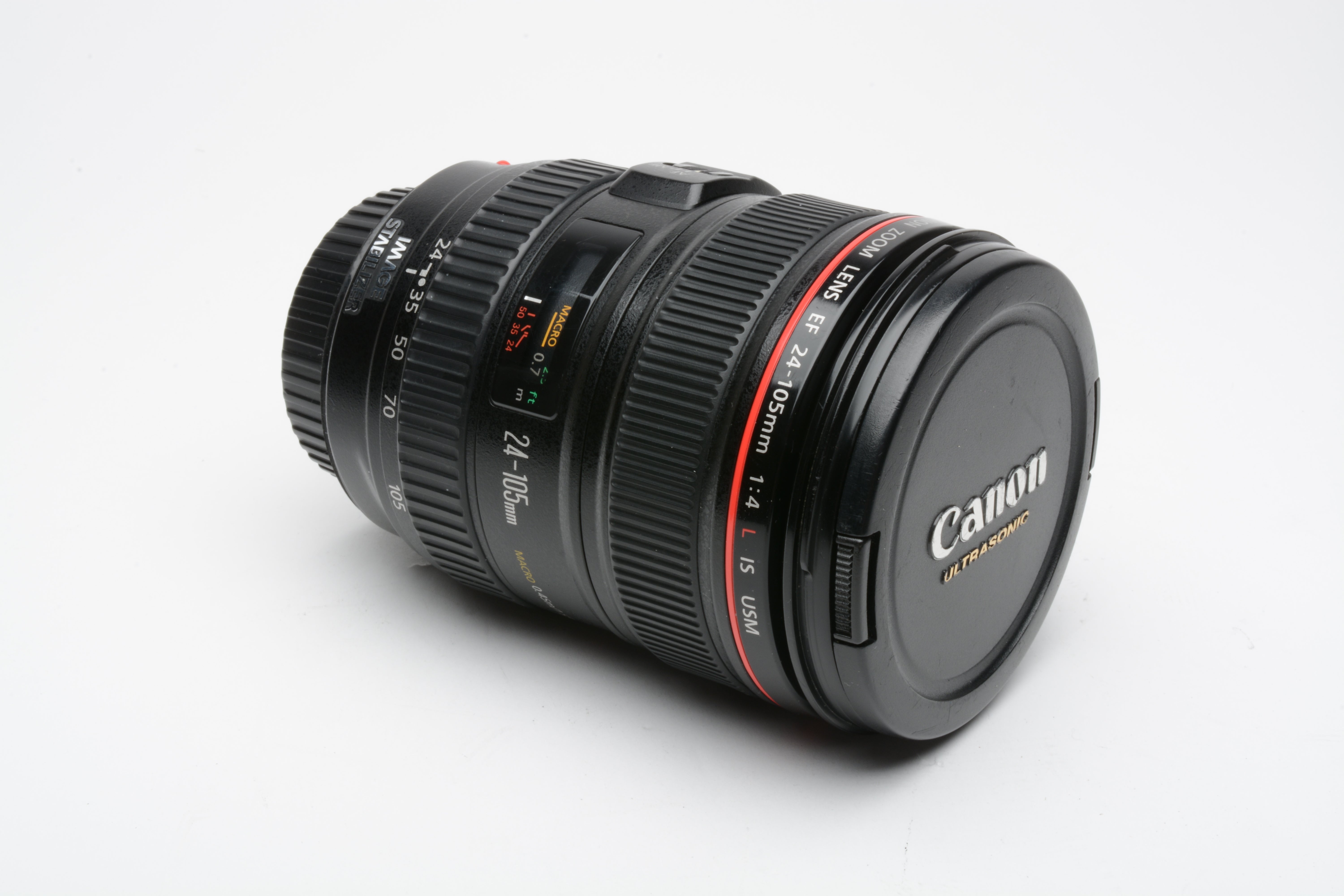 Canon EF 24-105mm f4L IS USM zoom lens, caps, USA Version