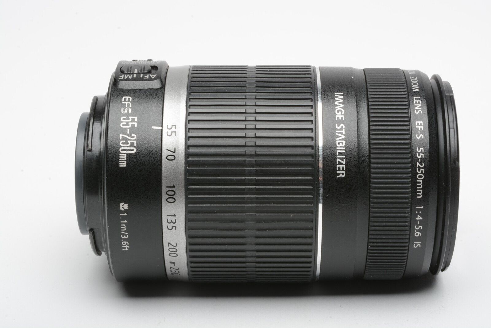 Canon EF-S 55-250mm f4-5.6 IS II zoom lens, caps, very clean