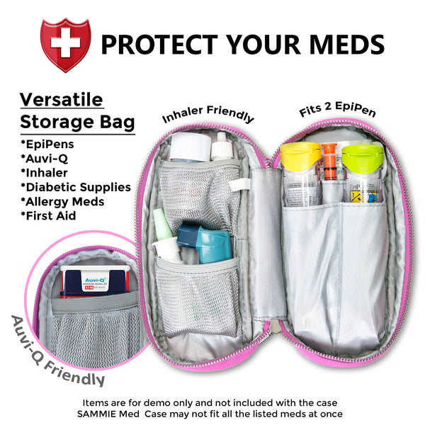 PracMedic Bags Epipen Carry Case- Holds Epi Pens, Auvi Q, Inhaler, Epi