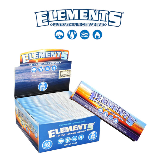 Podlix - Elements Rolling Paper Cones 1 1/4 Rice (6 cones per pack)