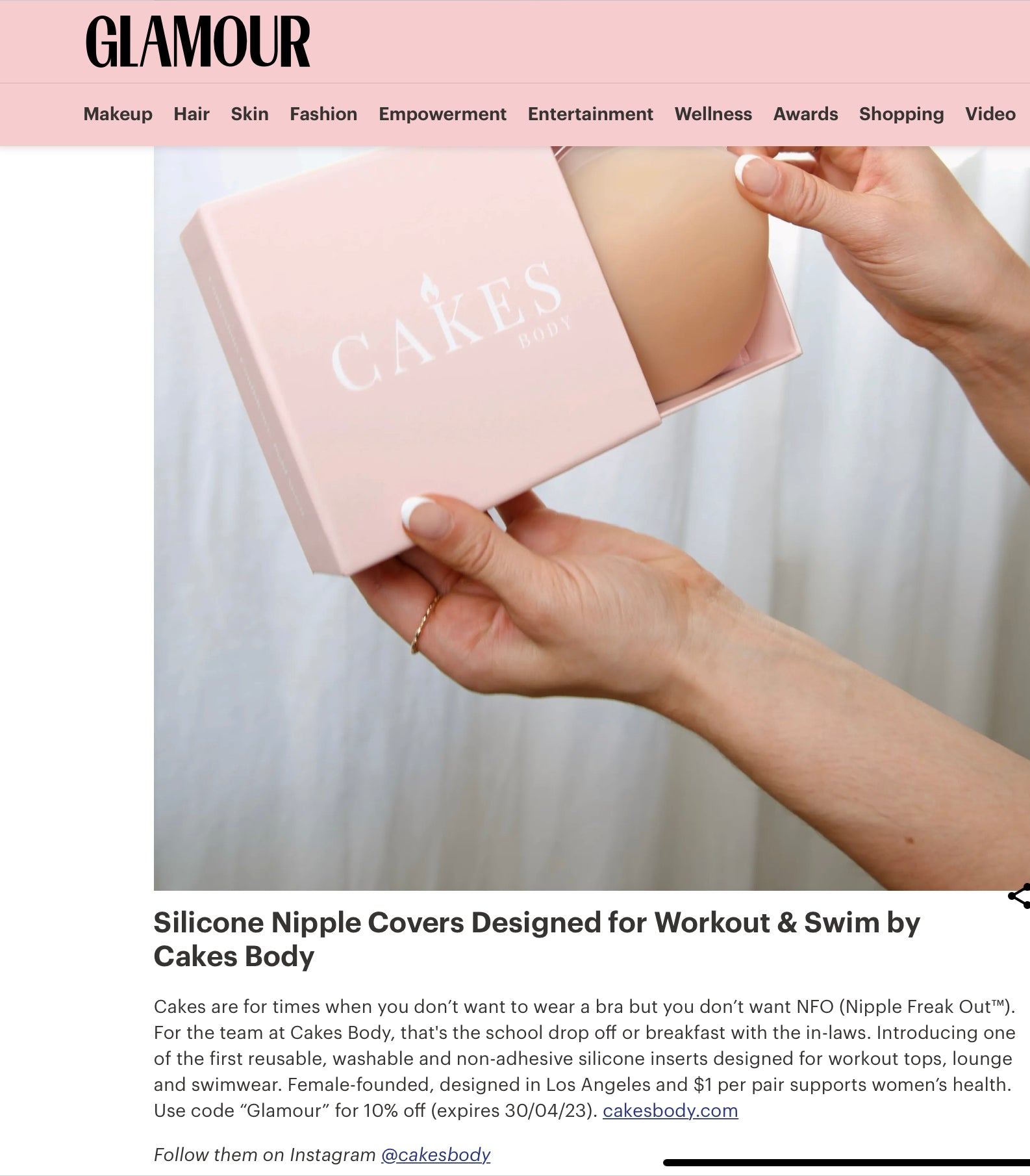 CAKES Body - Reusable, Washable, Non-Adhesive Silicone Inserts
