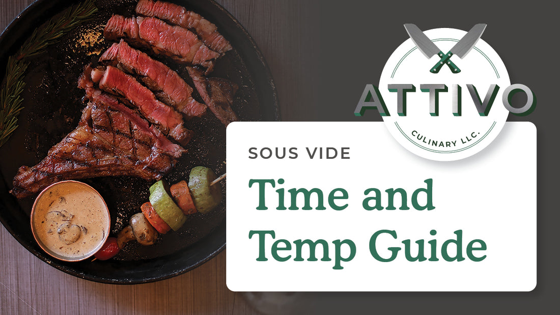 Rå spille klaver Duchess Complete Sous Vide Time and Temperature Guide - Attivo Culinary –  AttivoCulinary