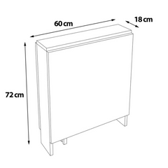 inklapbare eettafel felix