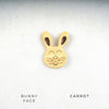 Neem wood teether bunny and carrot