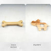 Neem Wood Teether Dog bone and Puppy