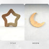 Neem Wood Teether Star and Moon