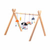 Wooden mobile for play gym