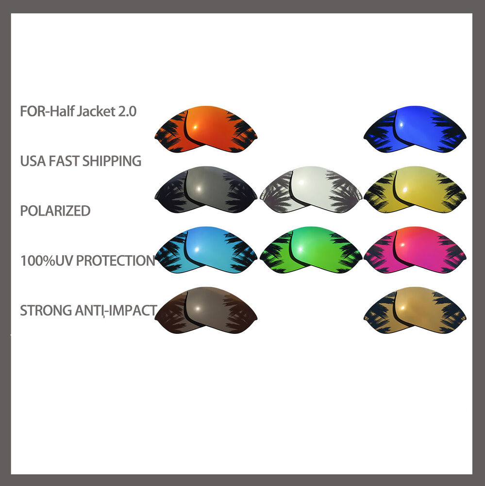 US Replacement Polarized Lenses for-for-Oakley Half Jacket 2.0 Anti Scratch