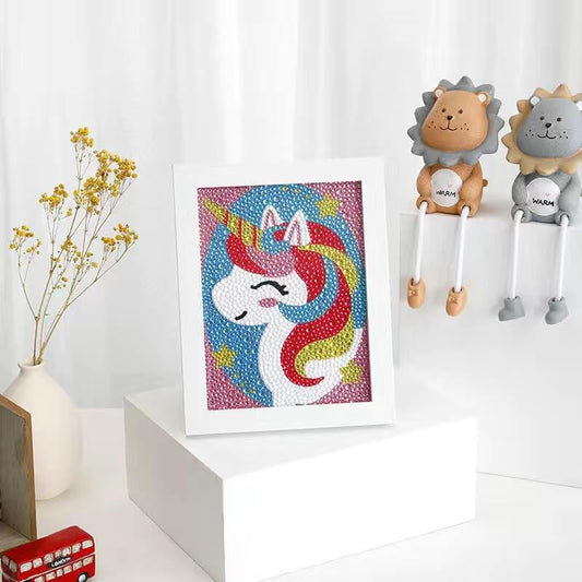 Unicorn, Crystal Rhinestone Diamond Painting Kits for Kids