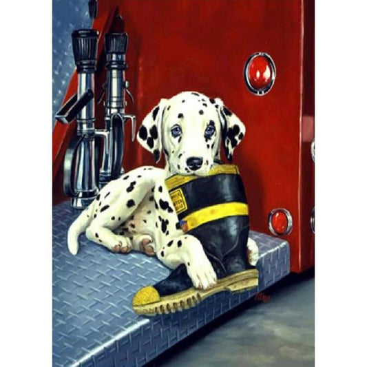 Kit de Pintura con Diamantes 5D - Diamond Paint - Dalmata - 40 x