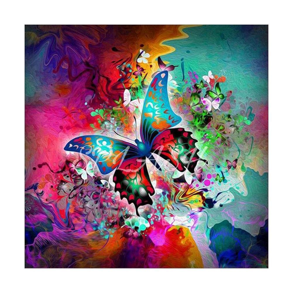 Diy 5D Butterfly Diamond Paintings Art Kits Round Square Rhinestones