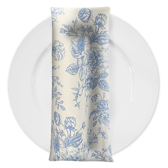 French Toile (Poly Print) Table Napkin – Urquid Linen