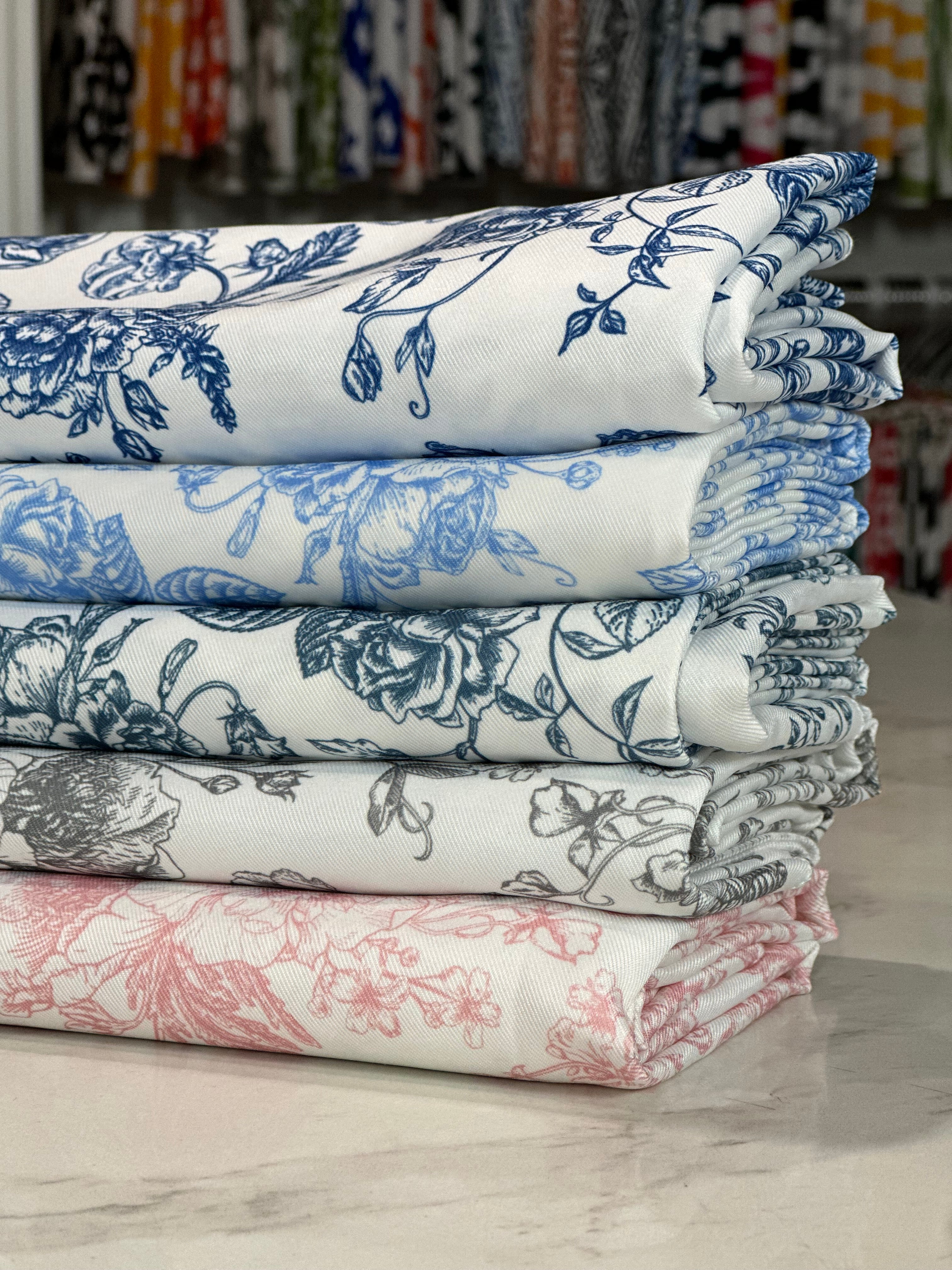 Toile Fabric by the Yard  Linen Cloth Toile Fabric for Sale
