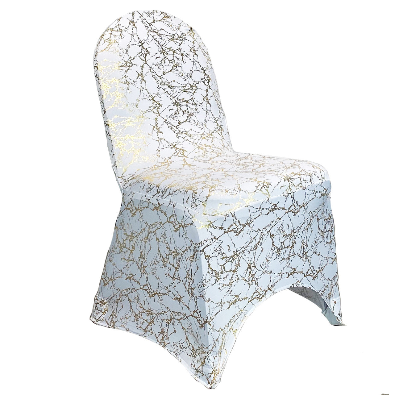 Ivory Square Top Spandex Banquet Chair Cover Wholesale Chair