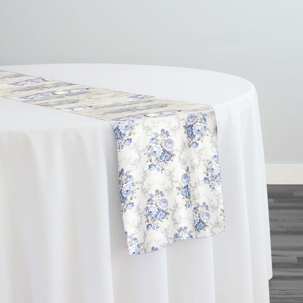 French Floral Table Linen in Blue – Urquid Linen