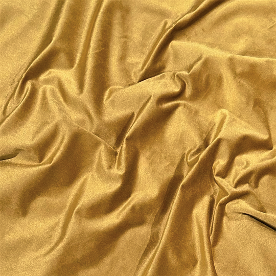 Wholesale Stretch Spandex Velvet Fabric 24K Gold 65 yard roll