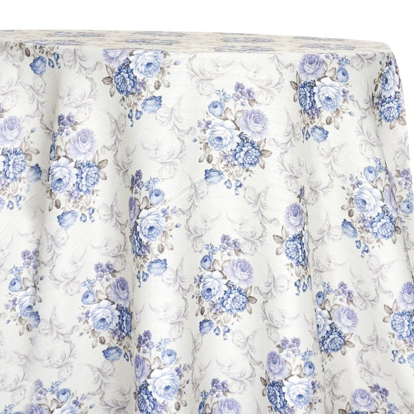 French Floral Table Linen in Blue – Urquid Linen