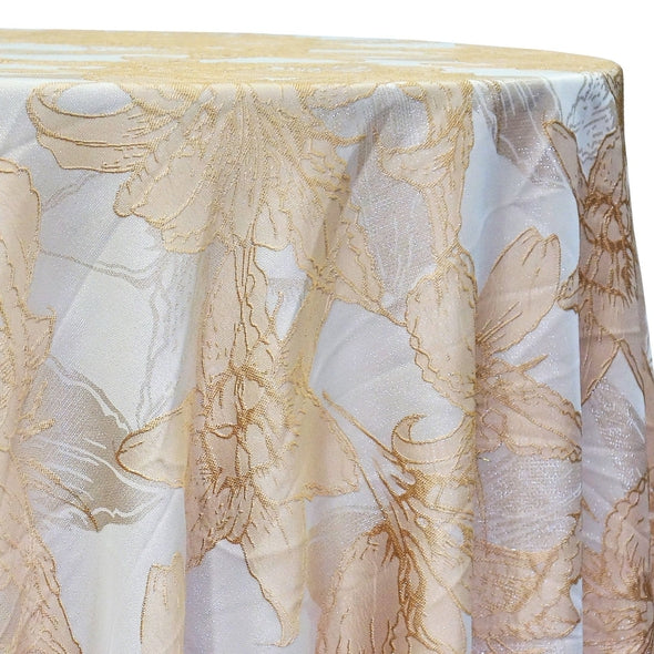 Floral Reef Jacquard Tablecloths & Overlays | Urquid Linen