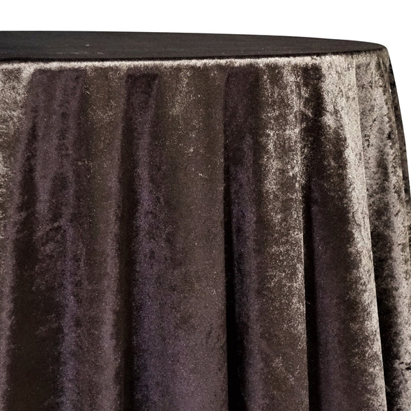 Triple Pleat Pintuck Table Linen in Chocolate