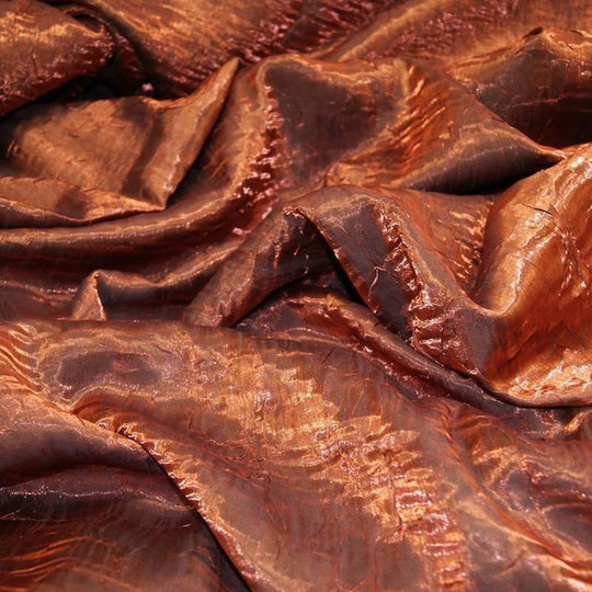 Crush Shimmer (Galaxy) Wholesale Fabric in Copper 17 – Urquid Linen