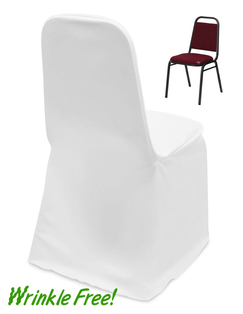 Scuba (Wrinkle-Free) Stacking Banquet Chair Cover - Premium Quality