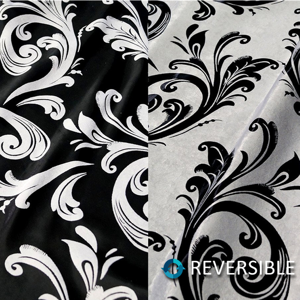 Allure Jacquard Wholesale Fabric in Black and Silver