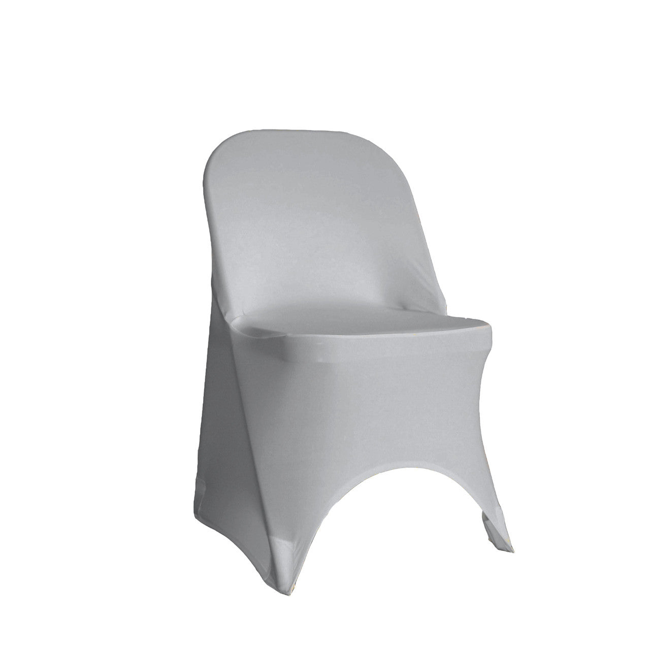 Print Spandex Folding Chair Cover in White with Silver Marbling – Urquid  Linen