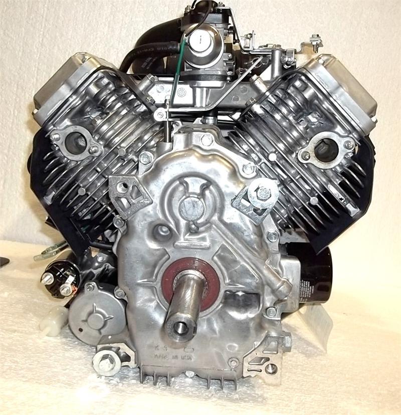 Kawasaki Vertical 19 HP 603cc V-Twin Engine ES 15amp 1-1/8" x 4-5/16"
