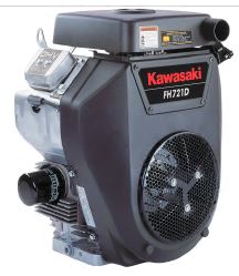Kawasaki Horizontal 25 HP V-Twin Engine 1-1/8" X 3.94"