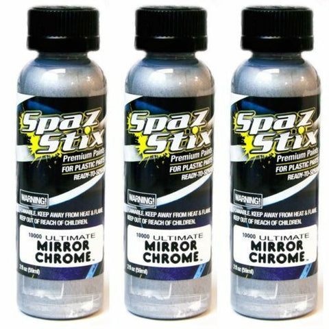 3X Spaz Stix ULTIMATE CLEAR COAT AEROSOL PAINT 3.5OZ FOR MIRROR CHROME –  chicagolandrc