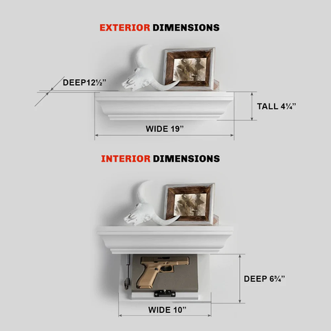 hidden gun shelf