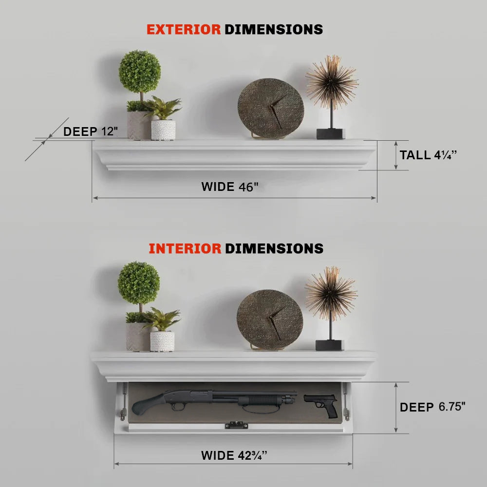 secret shelf gun safe